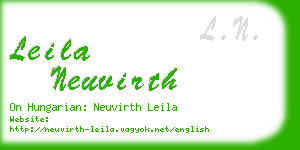 leila neuvirth business card